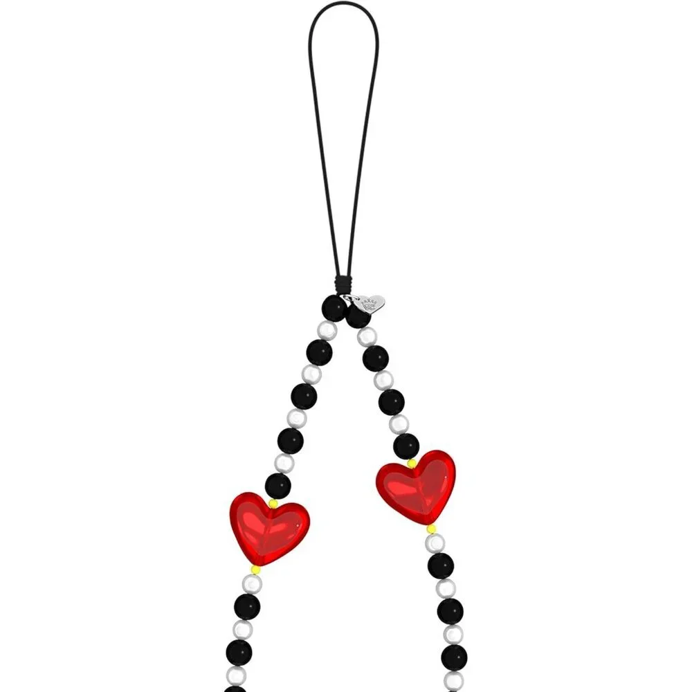 Phone Charm Wrist Strap Beaded Plastic Cord for All Phone Cases